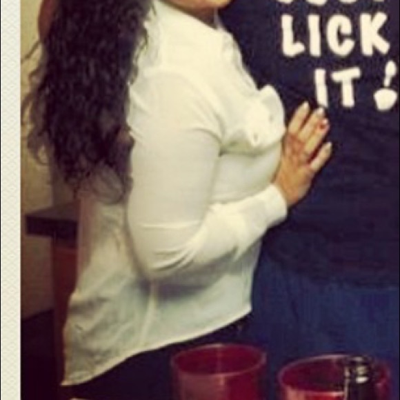 Long sleeve silky full button blouse - Picture 3 of 5